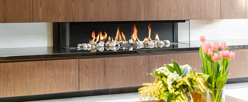 Double-height Fireplace Design Refurbishment in Hialeah, Florida